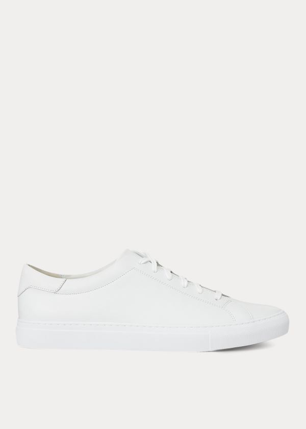 Zapatillas Polo Ralph Lauren Hombre Blancos - Jermain Leather - GOKQZ2061